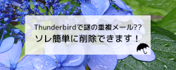 Thunderbirdで謎の重複メール？？ソレ簡単に削除できます！